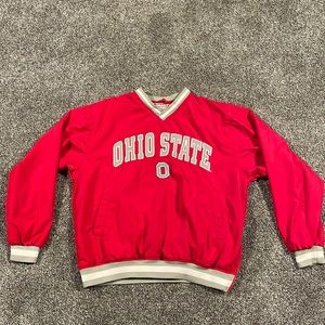 Vintage Ohio State Foot Locker pullover. Lined. Side zip. M